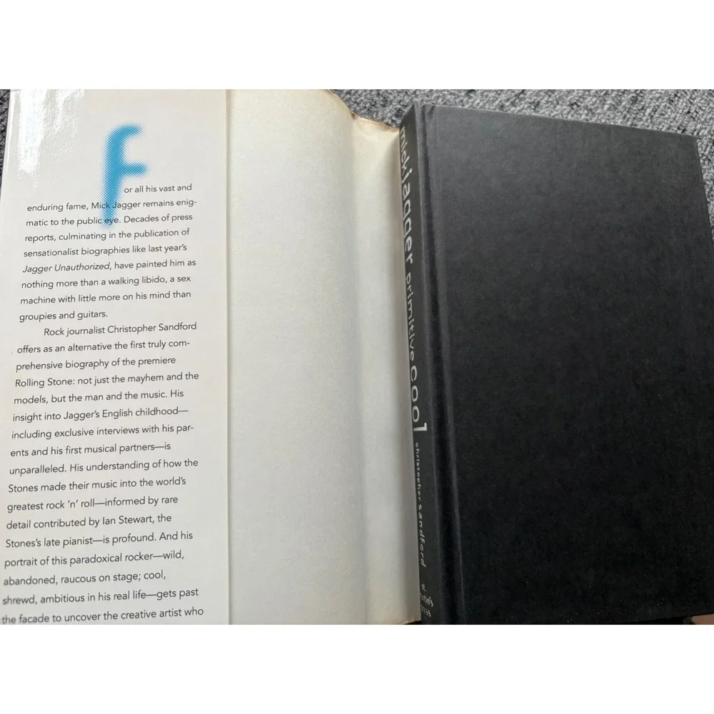 Mick Jagger Primitive‎ Cool Christopher Sandford Hardcover 1st US Edition 1994